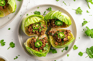 Beef Cabbage Cups with Jalapeno & Fresh Herbs
