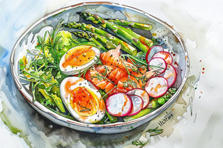 Smoked Salmon Niçoise with Spring Vegetables & Eggs
