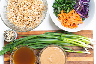 Yakisoba Noodle Stir Fry with Spring Raabs