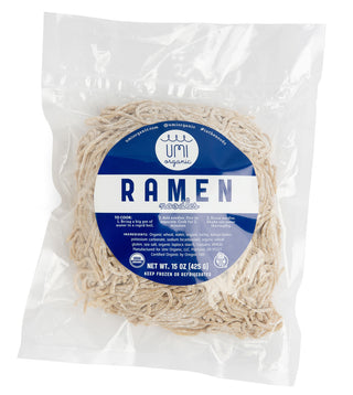 organic ramen noodles in packaging
